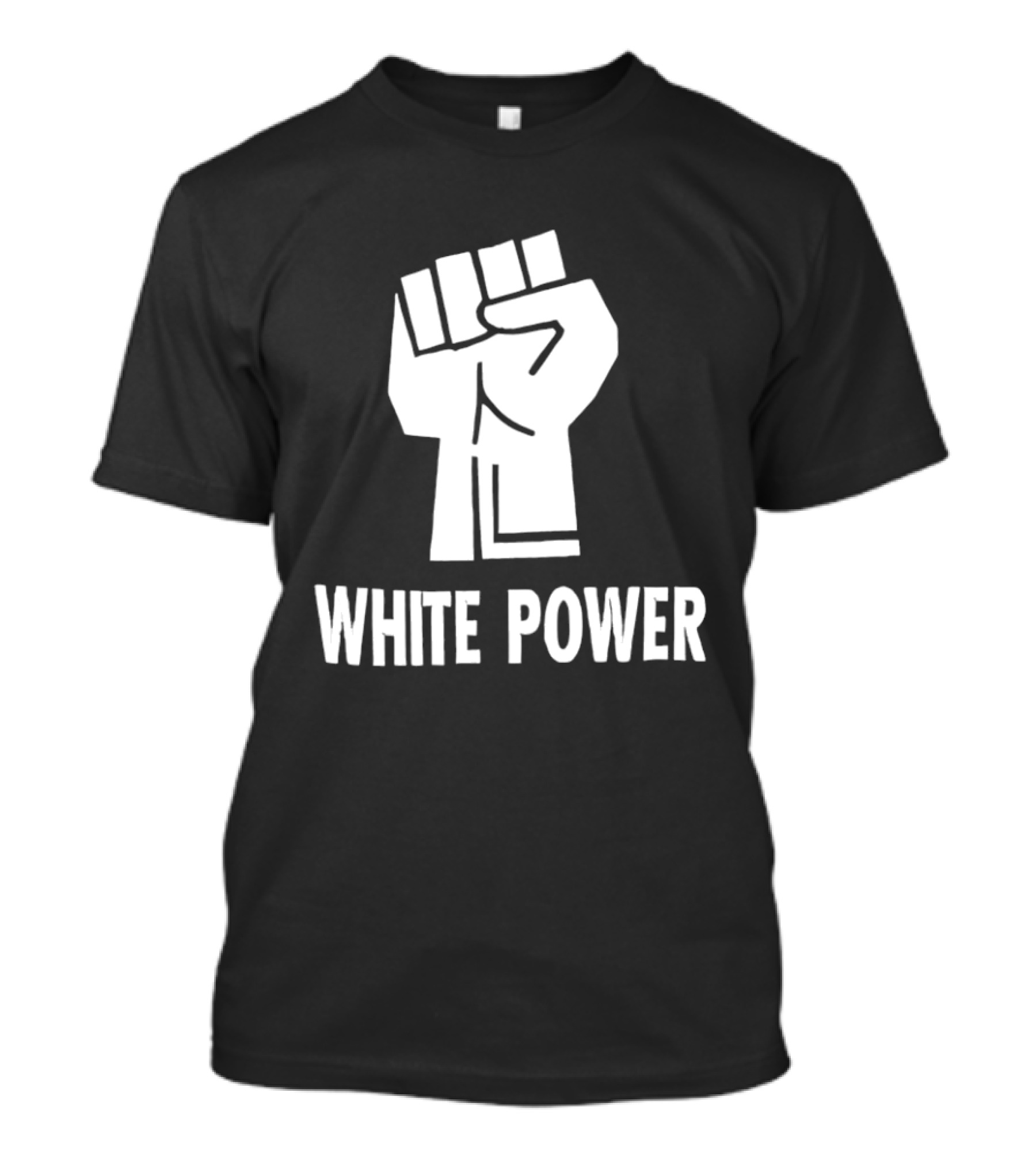 White Power Raised Fist T-Shirt