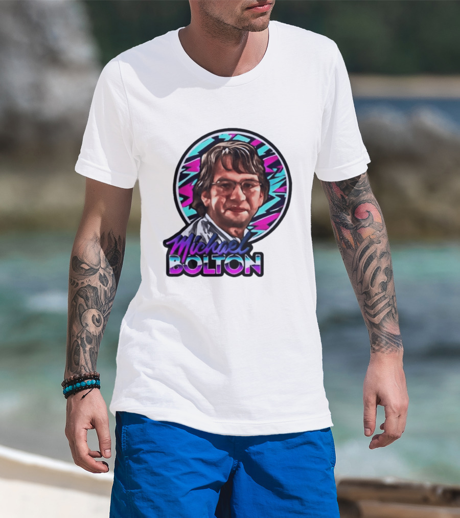 Michael Bolton 80s Aesthetic Office Humor T-Shirt