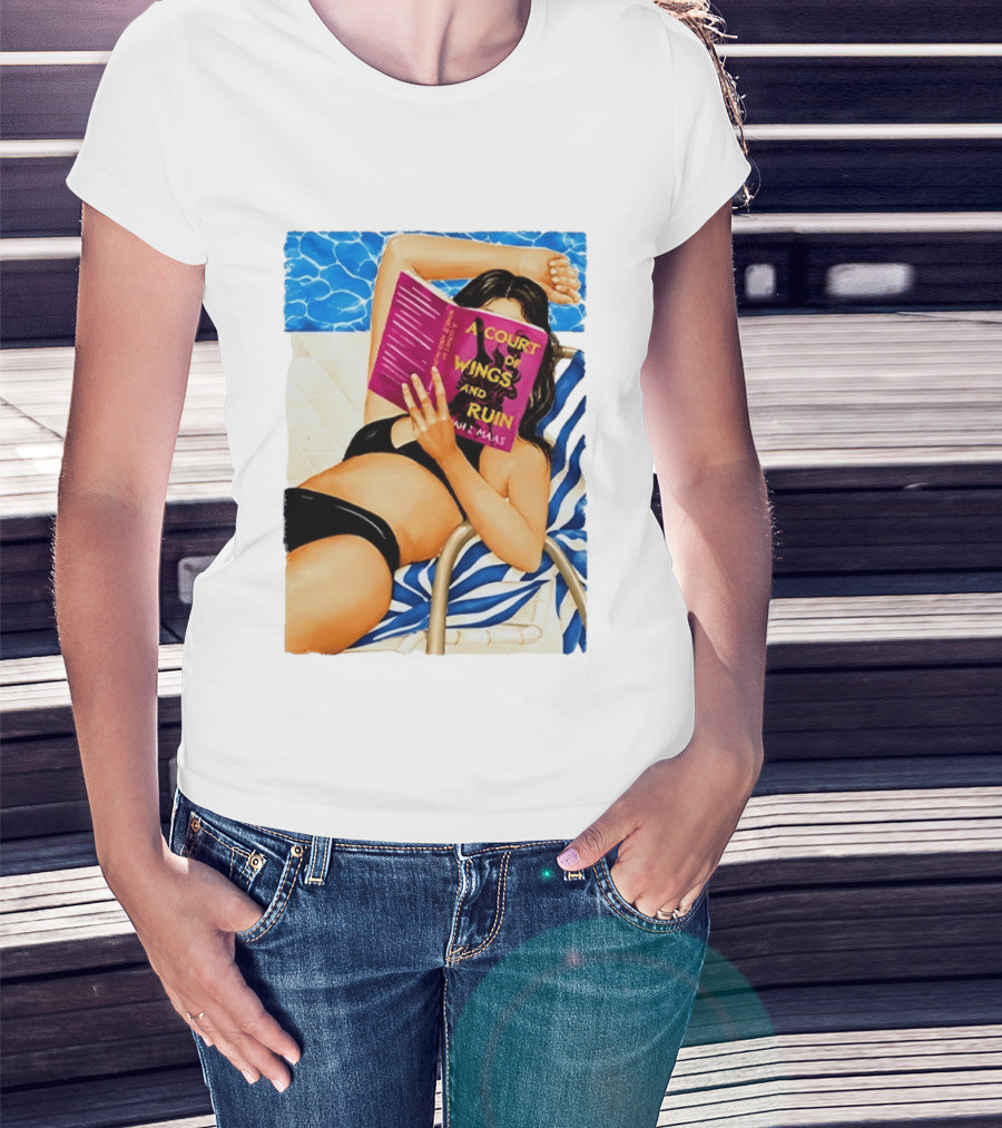 A Court Of Wings And Ruin Summer Poolside Reading Relaxation T-Shirt