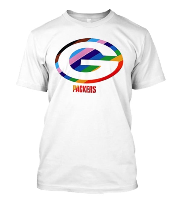 Packers Pride Support The Team Packers Colorful Logo Interpretation T-Shirt