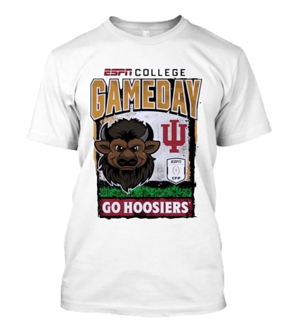 ESPN College Gameday Go Hoosiers IU Buffalo Football T-Shirt