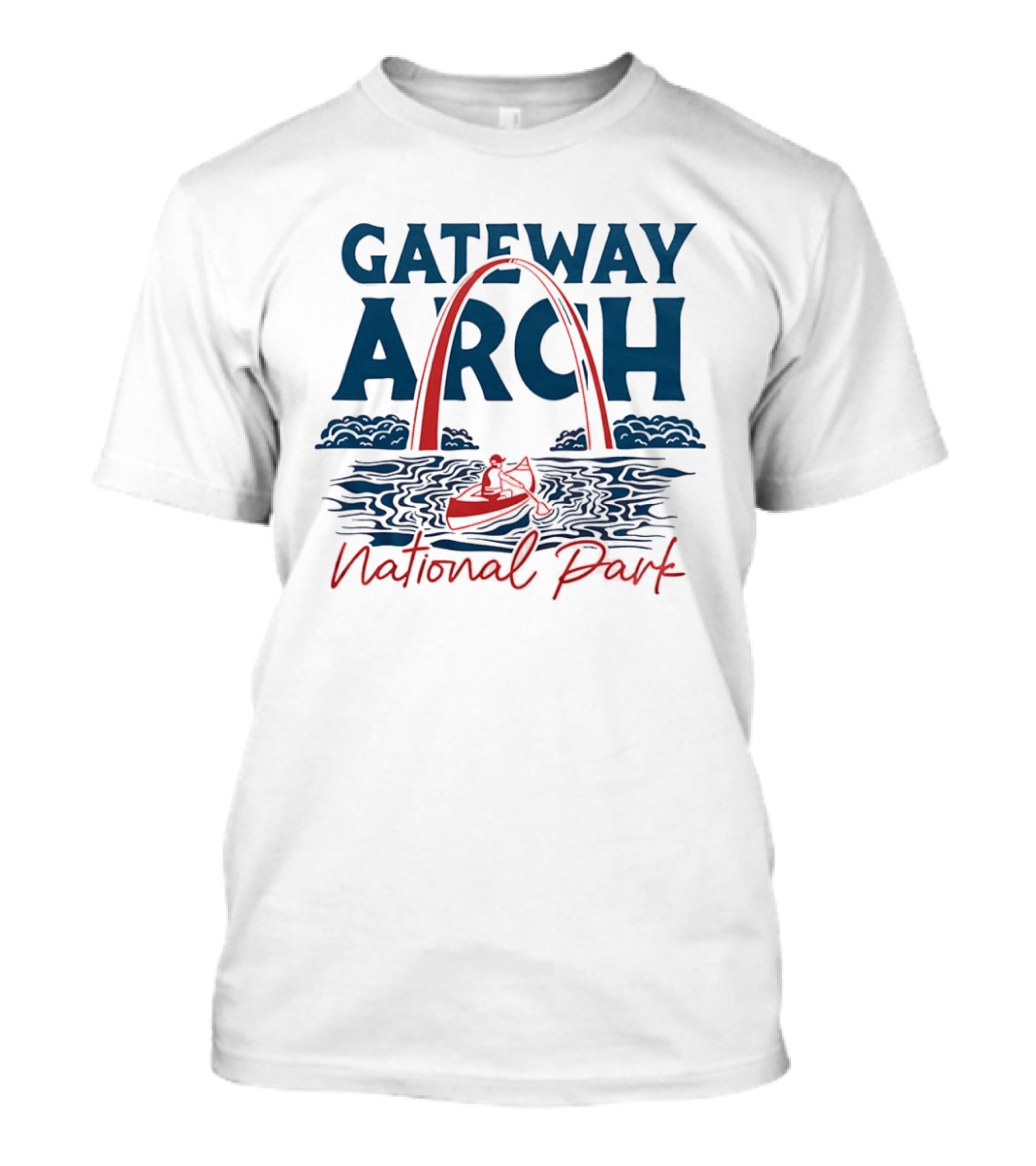Gateway Arch National Park Canoe Adventure T-Shirt