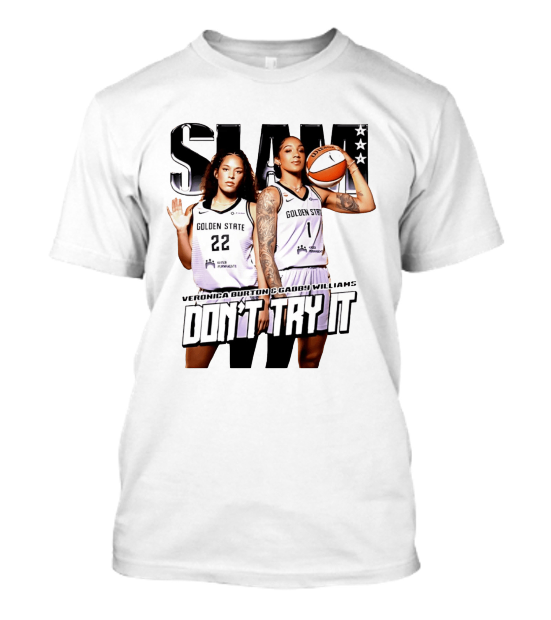 SLAM Golden State Veronica Burton Gabby Williams Don't Try It T-Shirt