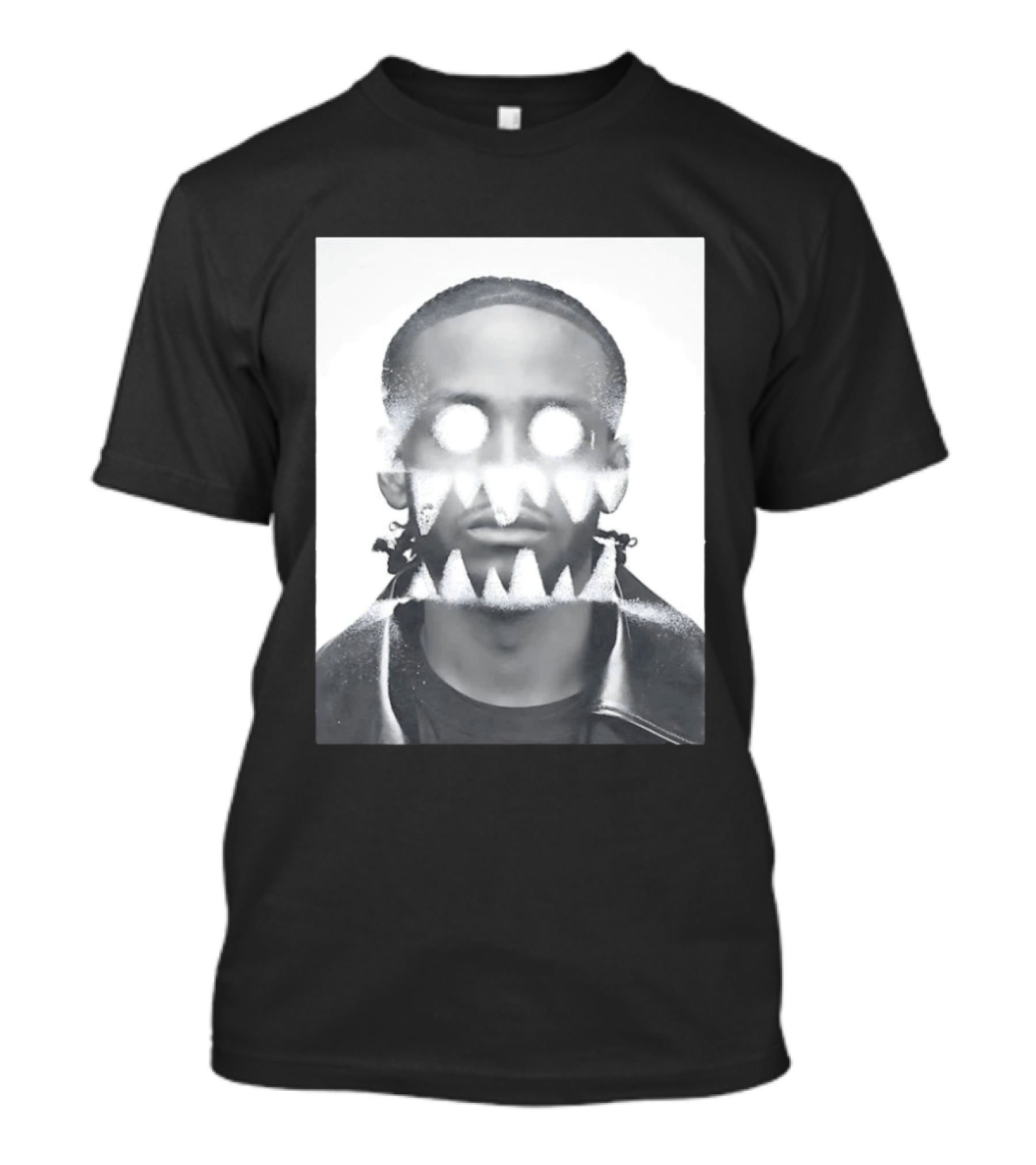 Astro Surreal Man Glowing Eyes Sharp Teeth T-Shirt