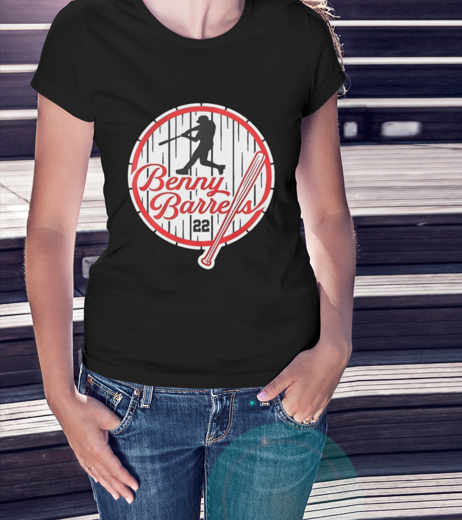 Benny Barrels New York Yankees 22 Baseball T-Shirt