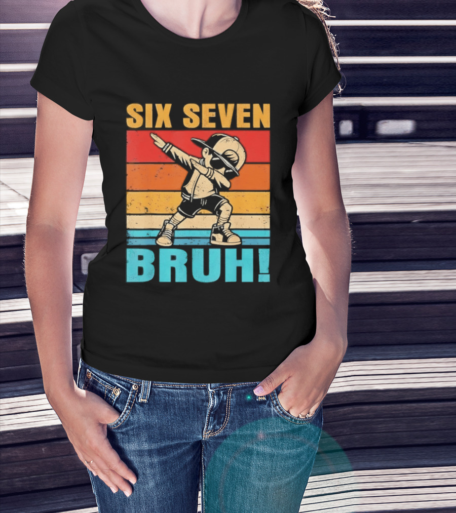 Six Seven Birthday Dab Bruh Kid T-Shirt