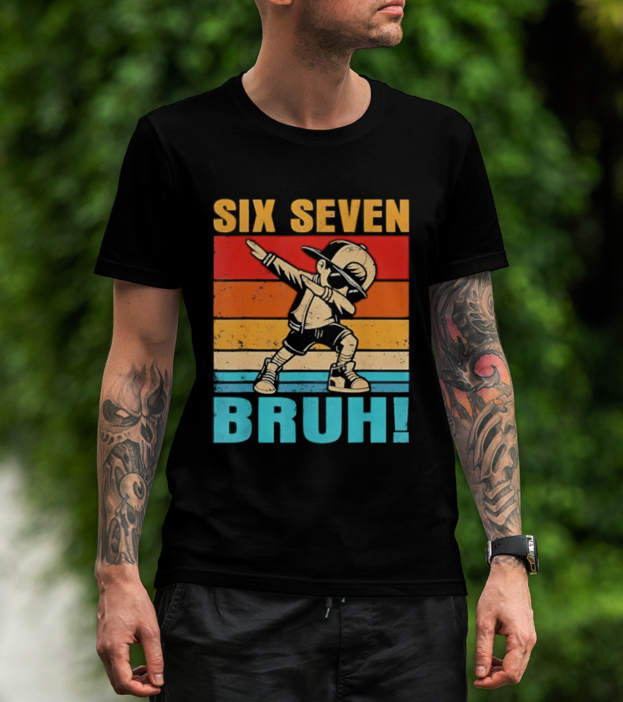 Six Seven Birthday Dab Bruh Kid T-Shirt