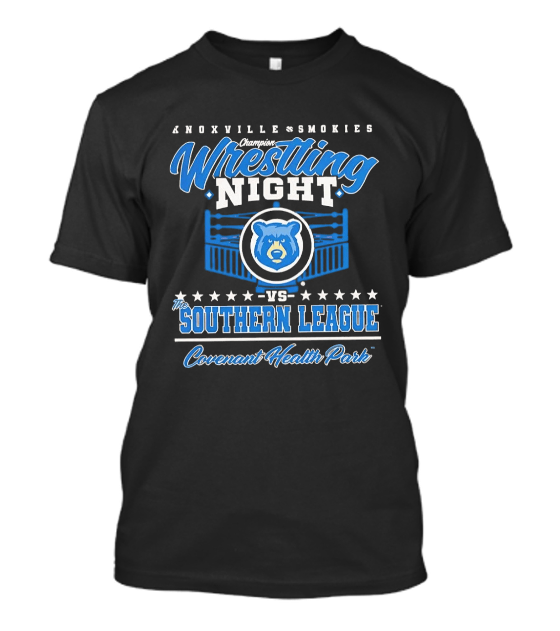 Knoxville Smokies Wrestling Night Vs Southern League Covenant Health Park T-Shirt