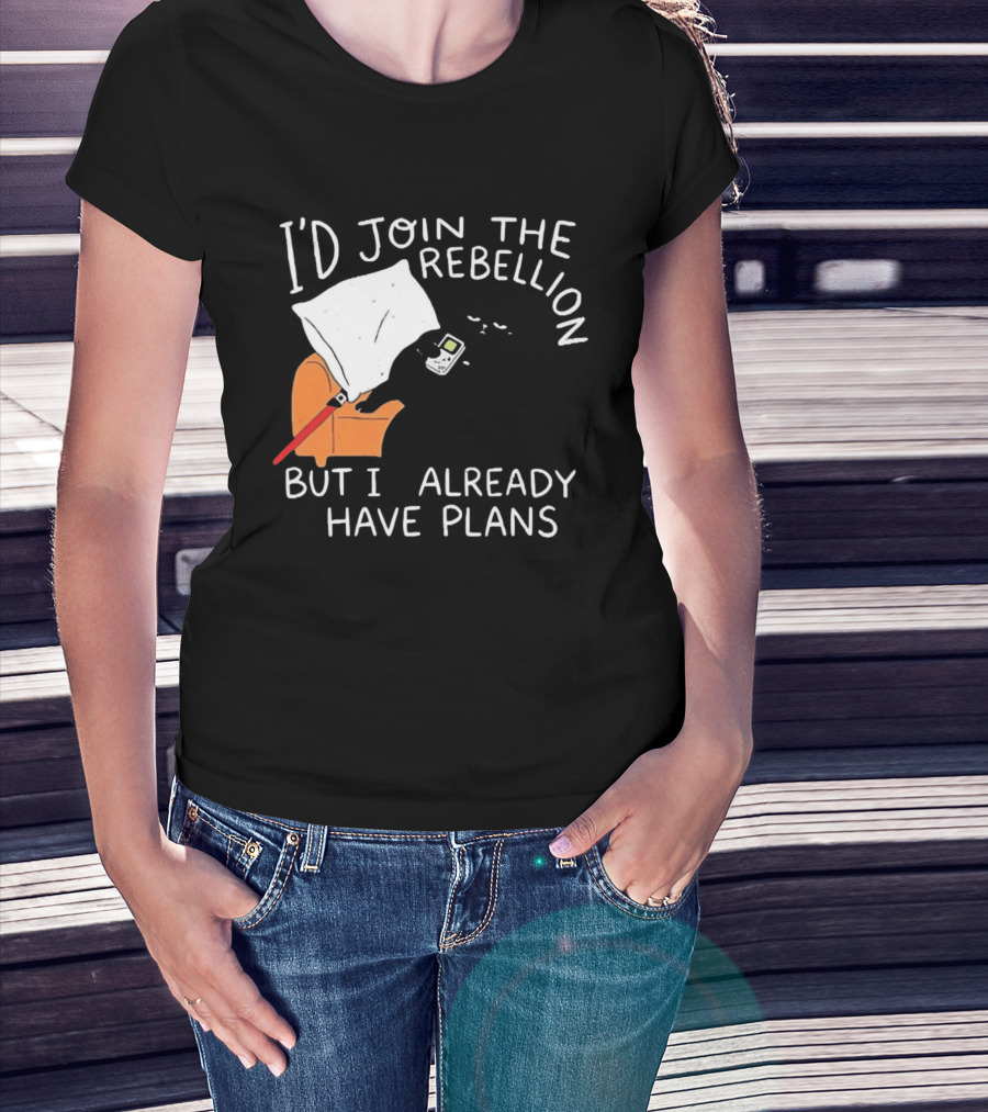 Lazy Cat Gaming Couch Rebellion Plans Funny Humor T-Shirt