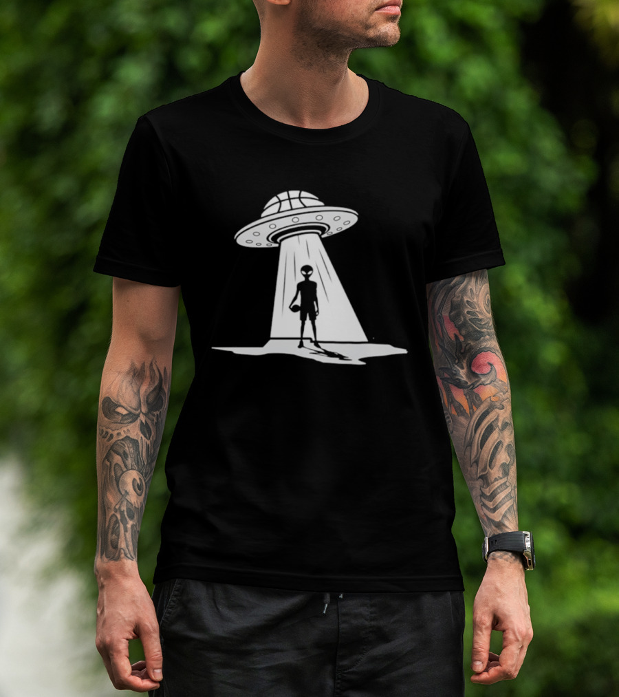 Victor Wembanyama Spurs UFO Alien Encounter T-Shirt