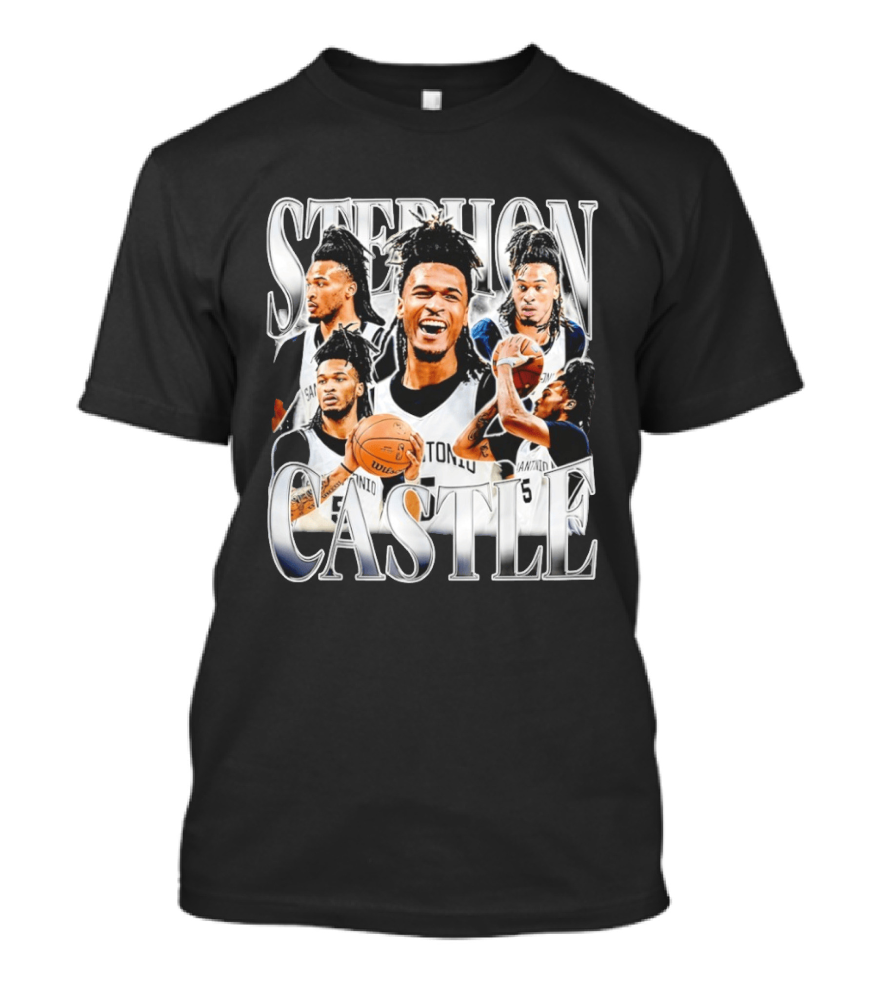 Stephon Castle San Antonio Spurs Basketball Wemby Game Day T-Shirt