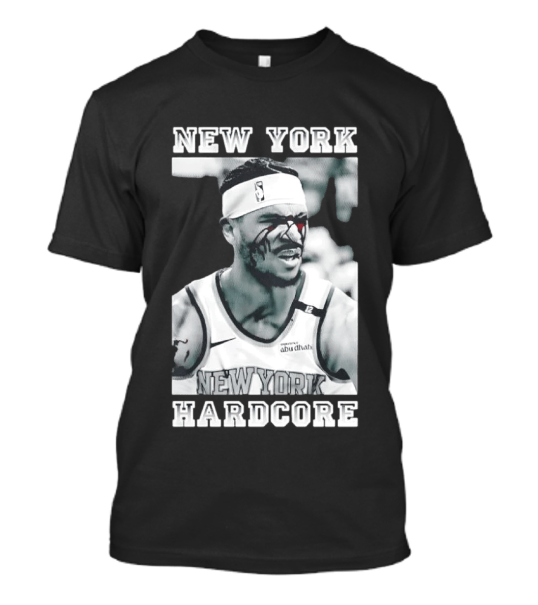 New York Hardcore Josh Hart Bleeding Face NBA Knicks T-Shirt