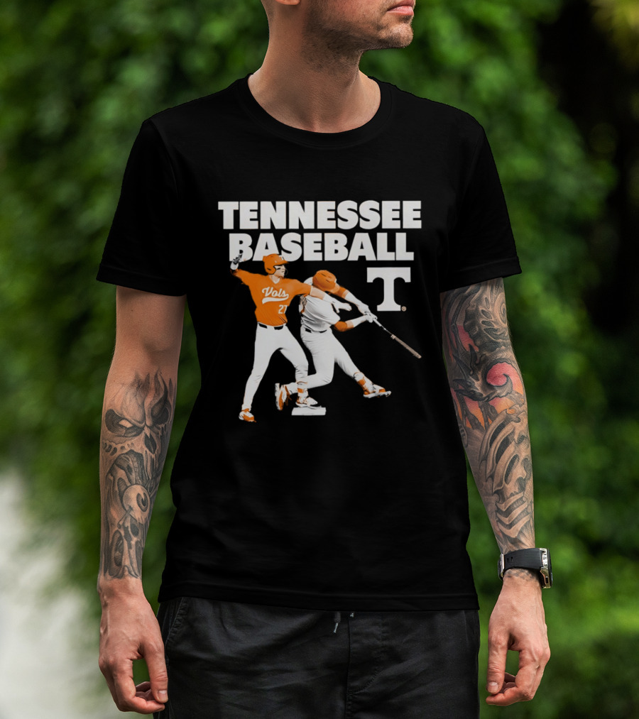 Tennessee Volunteers Baseball Vols Number 27 T-Shirt