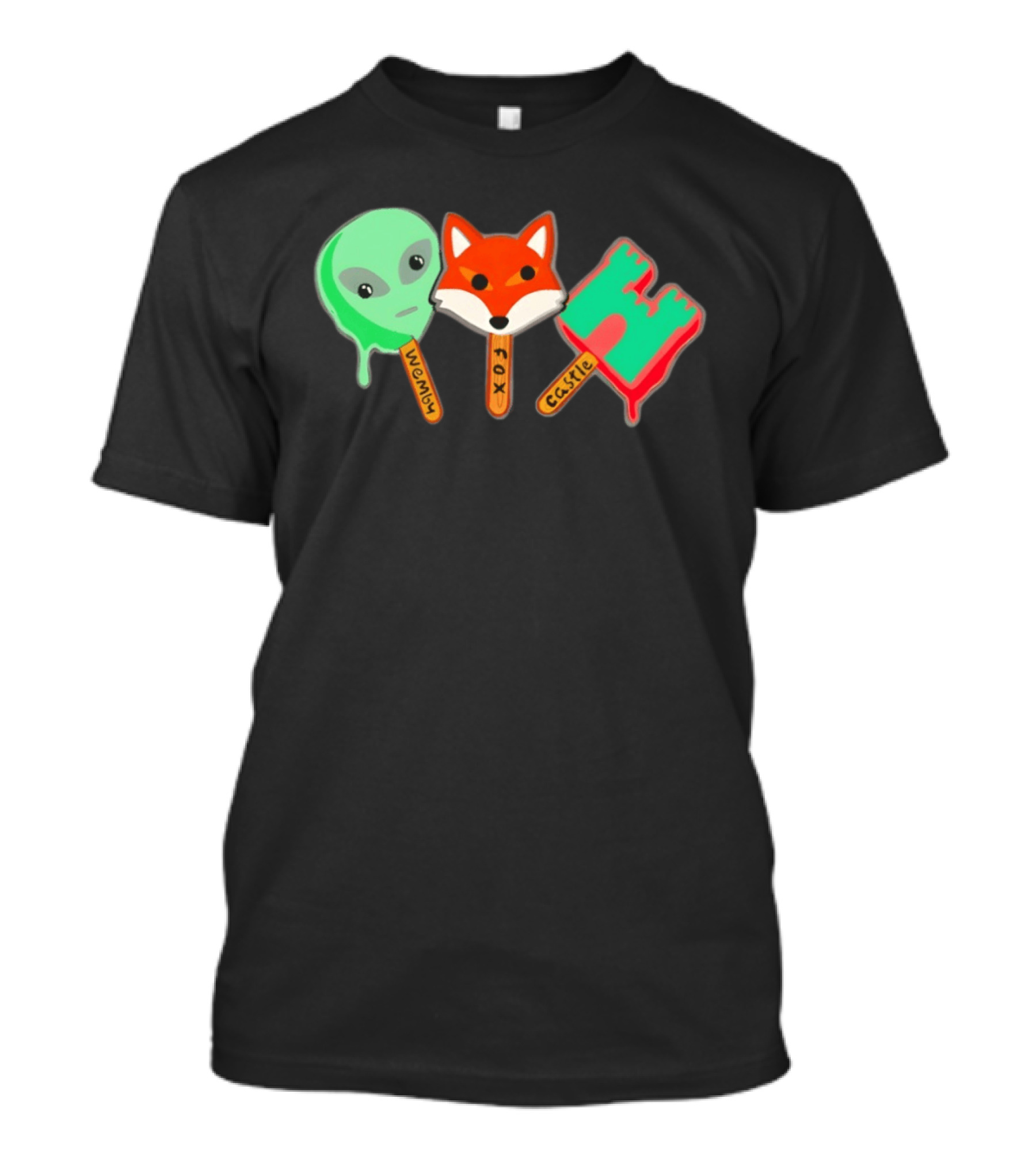 Wemby Fox Castle Popsicles Alien Fox 2026 San Antonio Spurs NBA Basketball T-Shirt