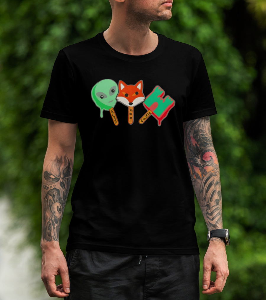 Wemby Fox Castle Popsicles Alien Fox 2026 San Antonio Spurs NBA Basketball T-Shirt
