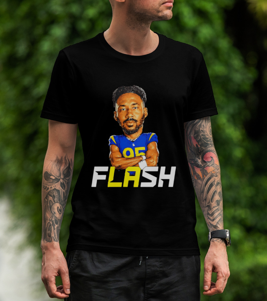 Los Angeles Rams Flash 95 Poona Ford T-Shirt