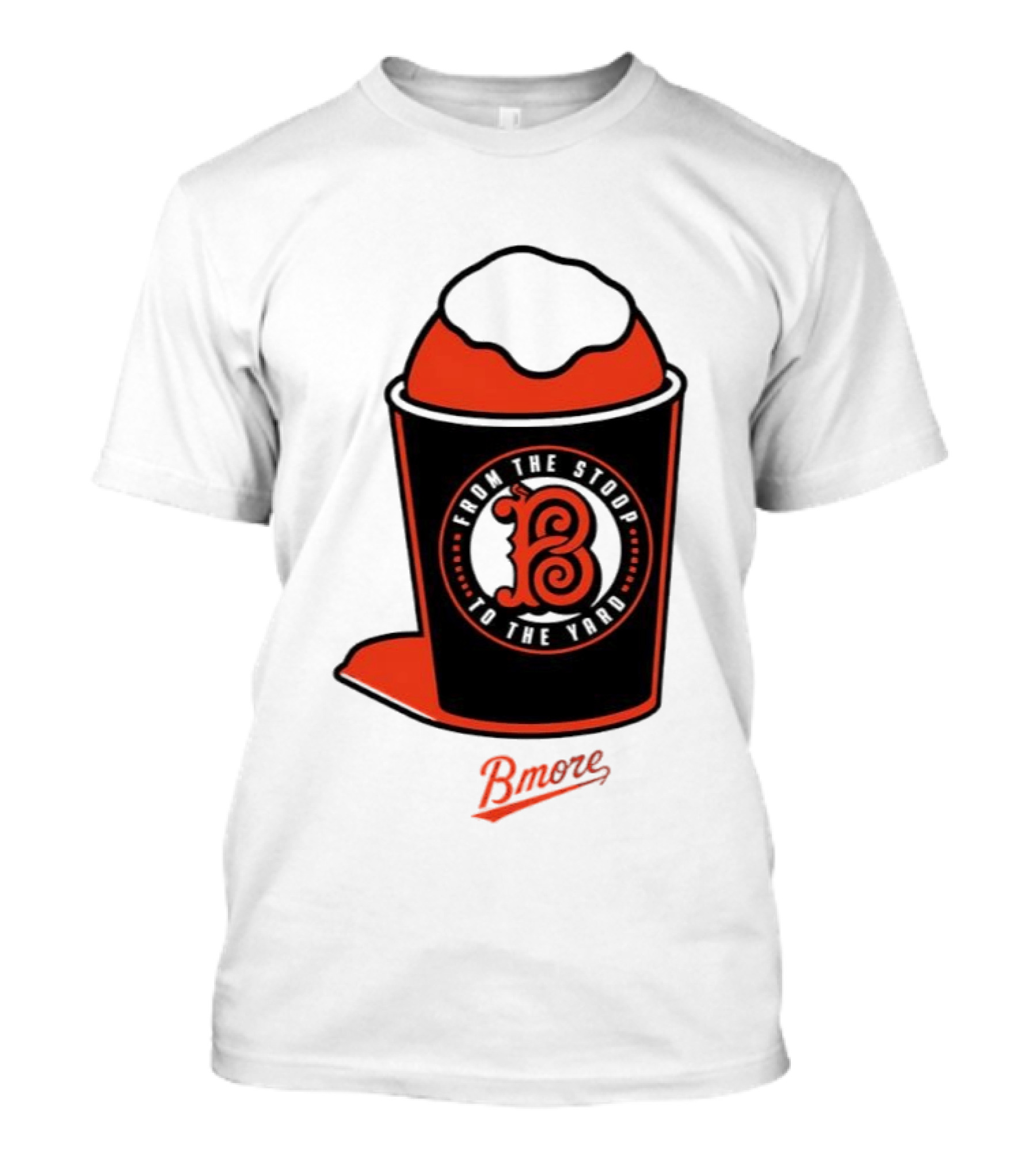 Baltimore Orioles From The Stoop To The Yard Bmore SnoCone T-Shirt