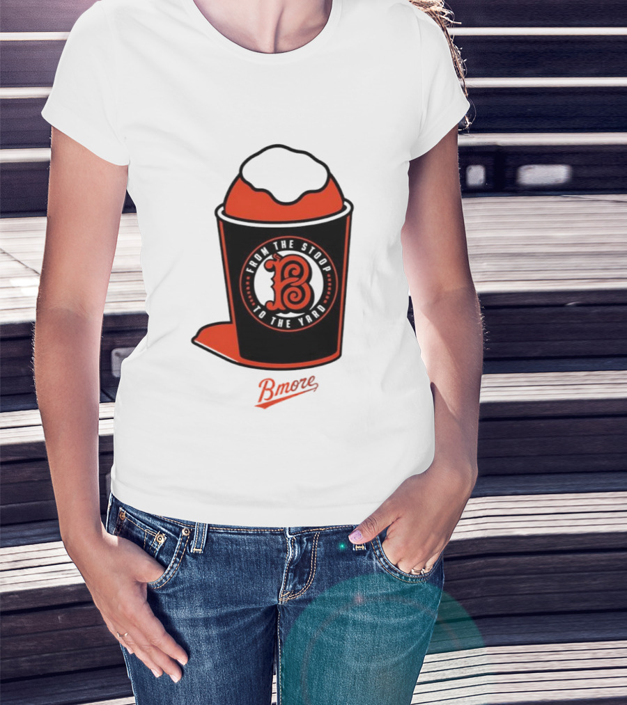 Baltimore Orioles From The Stoop To The Yard Bmore SnoCone T-Shirt