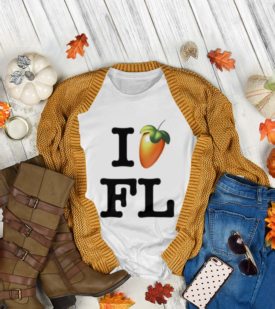 FL Studio I Love FL Logo Fruit T-Shirt