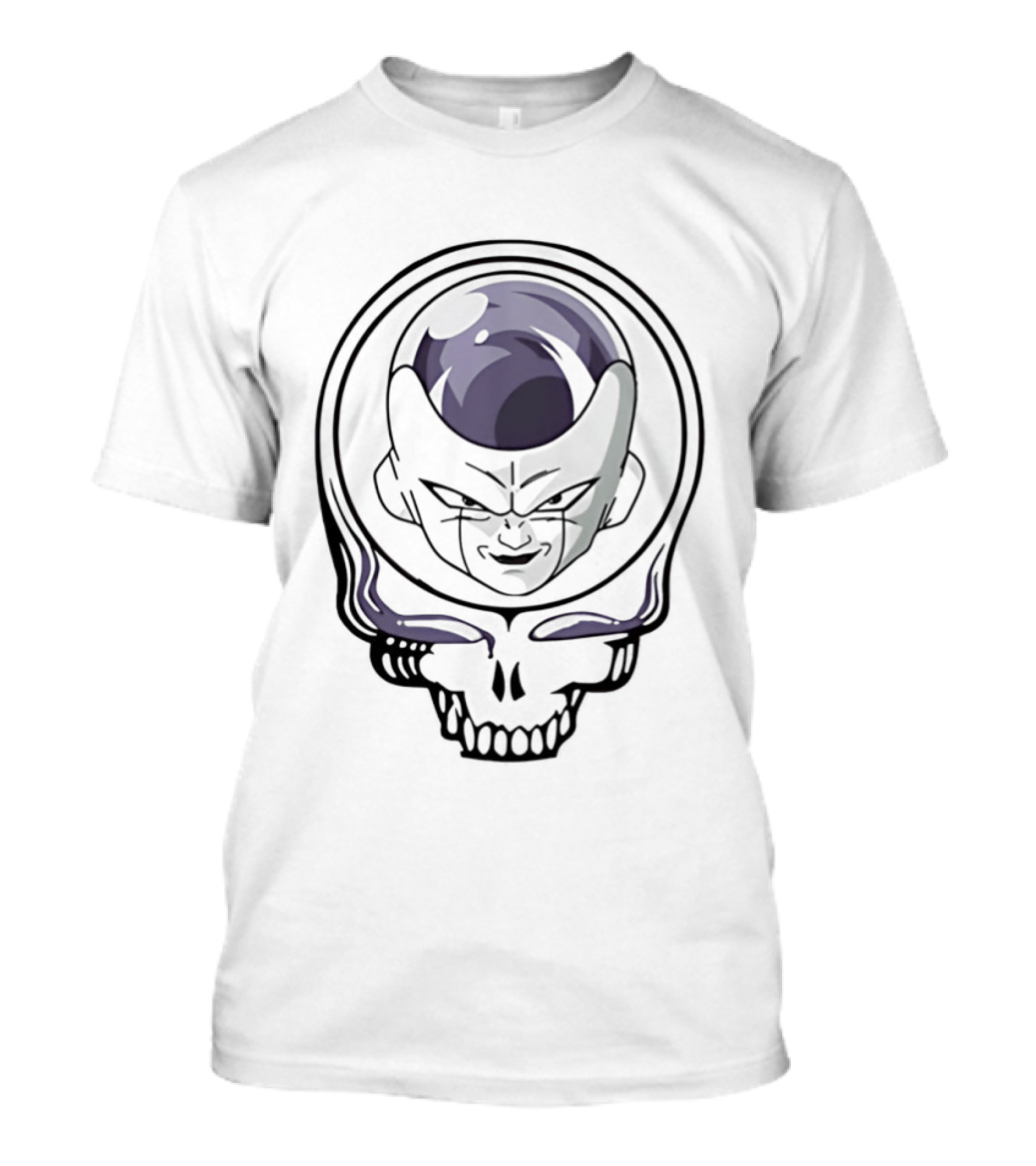 Frieza And Grateful Dead Skull Crossover Fusion T-Shirt