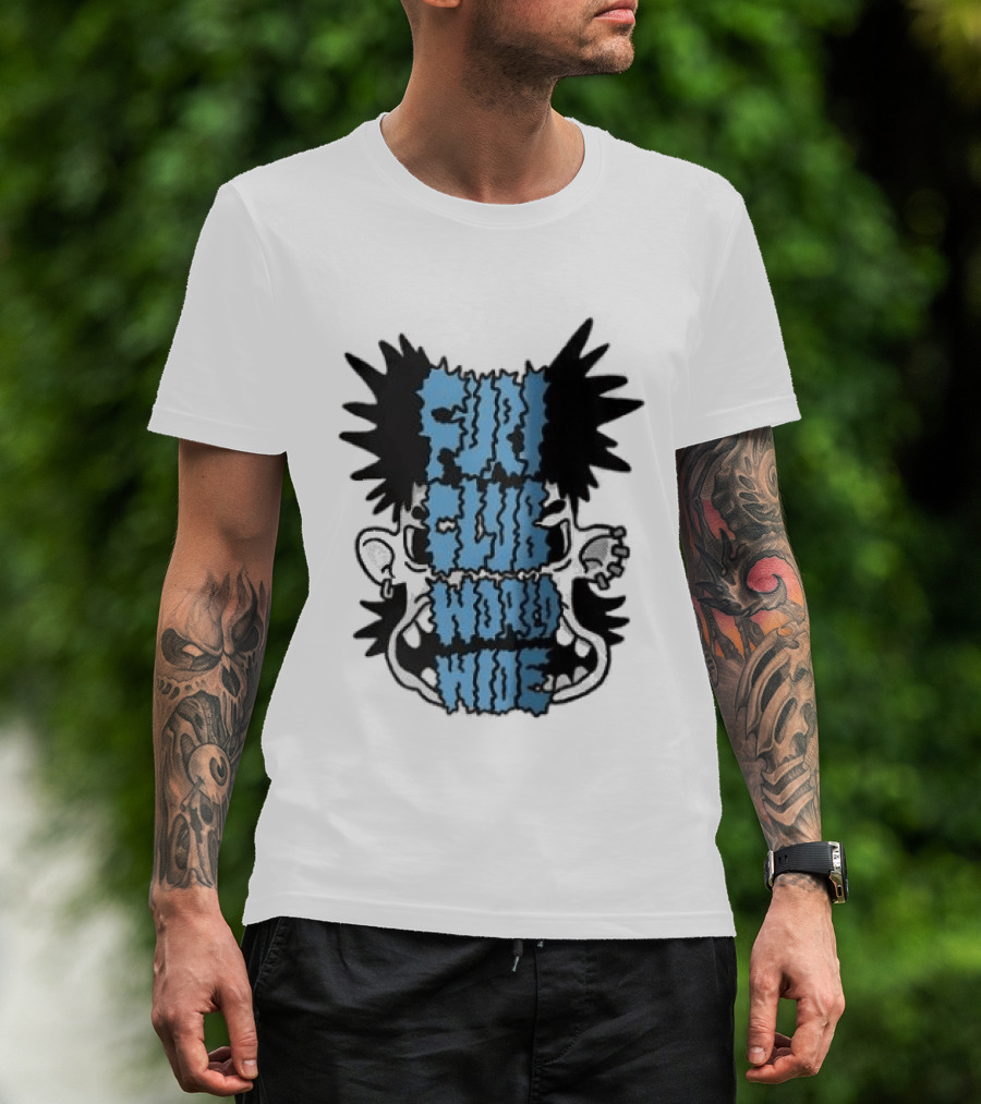 Furi Club Worldwide Skull Face T-Shirt