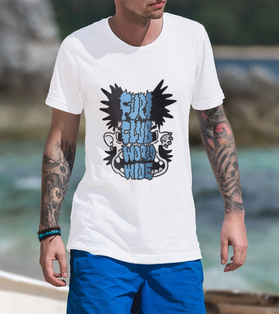 Furi Club Worldwide Skull Face T-Shirt