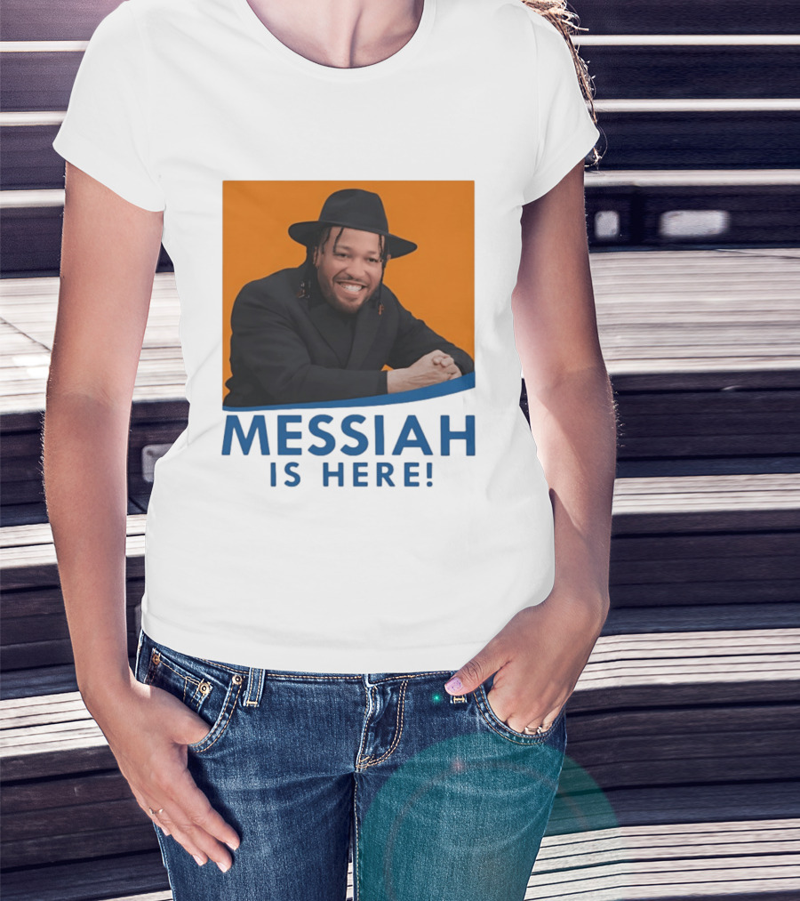 Jalen Brunson Nissim Black New York Knicks Messiah Is Here T-Shirt