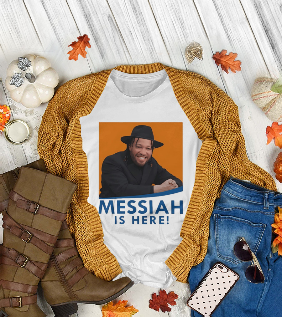Jalen Brunson Nissim Black New York Knicks Messiah Is Here T-Shirt