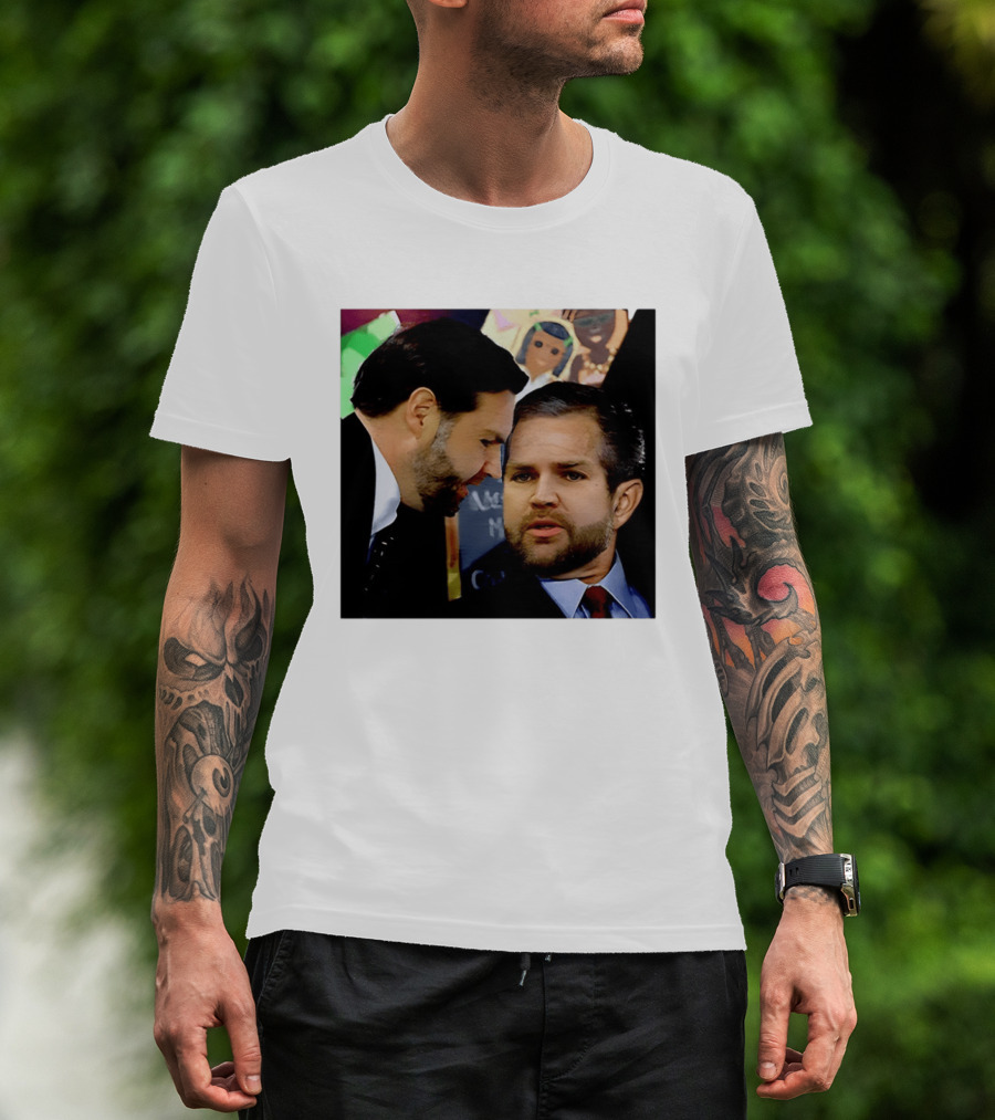 JD Vance And Jerry Falwell Jr Whispering In The American T-Shirt