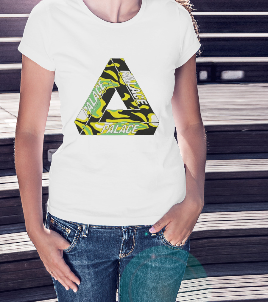 Palace Skateboards Tri Ferg Black Yellow Green Camo T-Shirt
