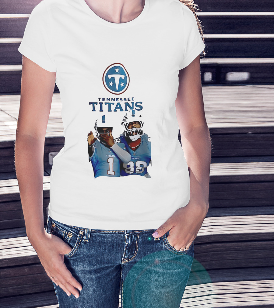 Tennessee Titans Step Brothers Kyler Murray Jeffery Simmons T-Shirt