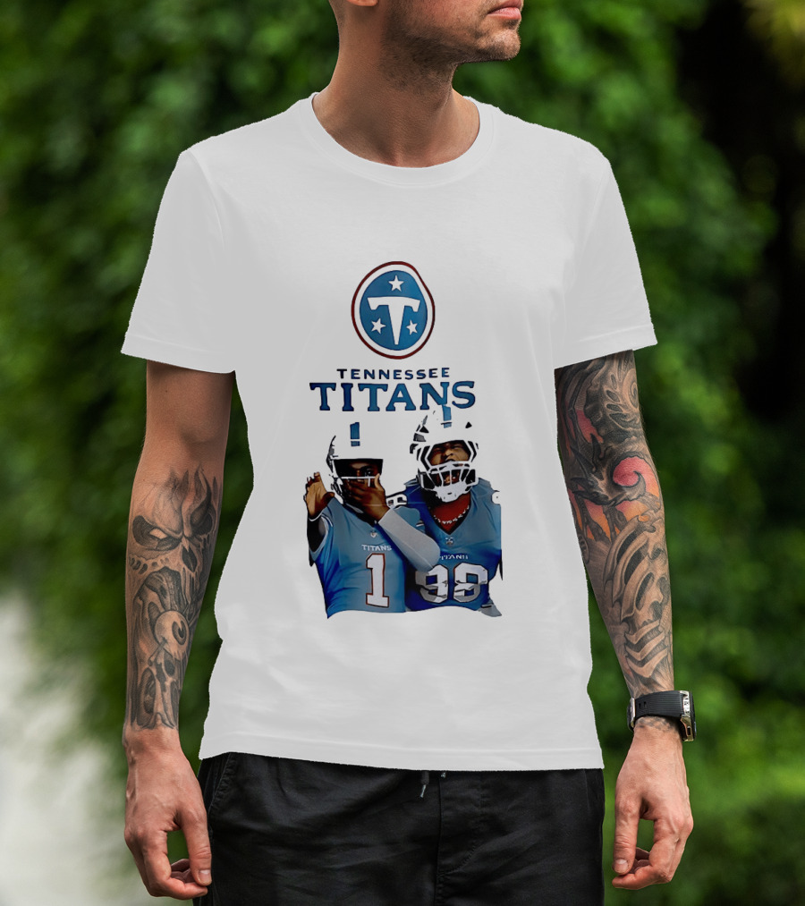 Tennessee Titans Step Brothers Kyler Murray Jeffery Simmons T-Shirt