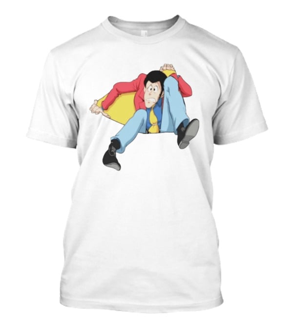 Lupin III Character In Red Jacket And Blue Pants T-Shirt