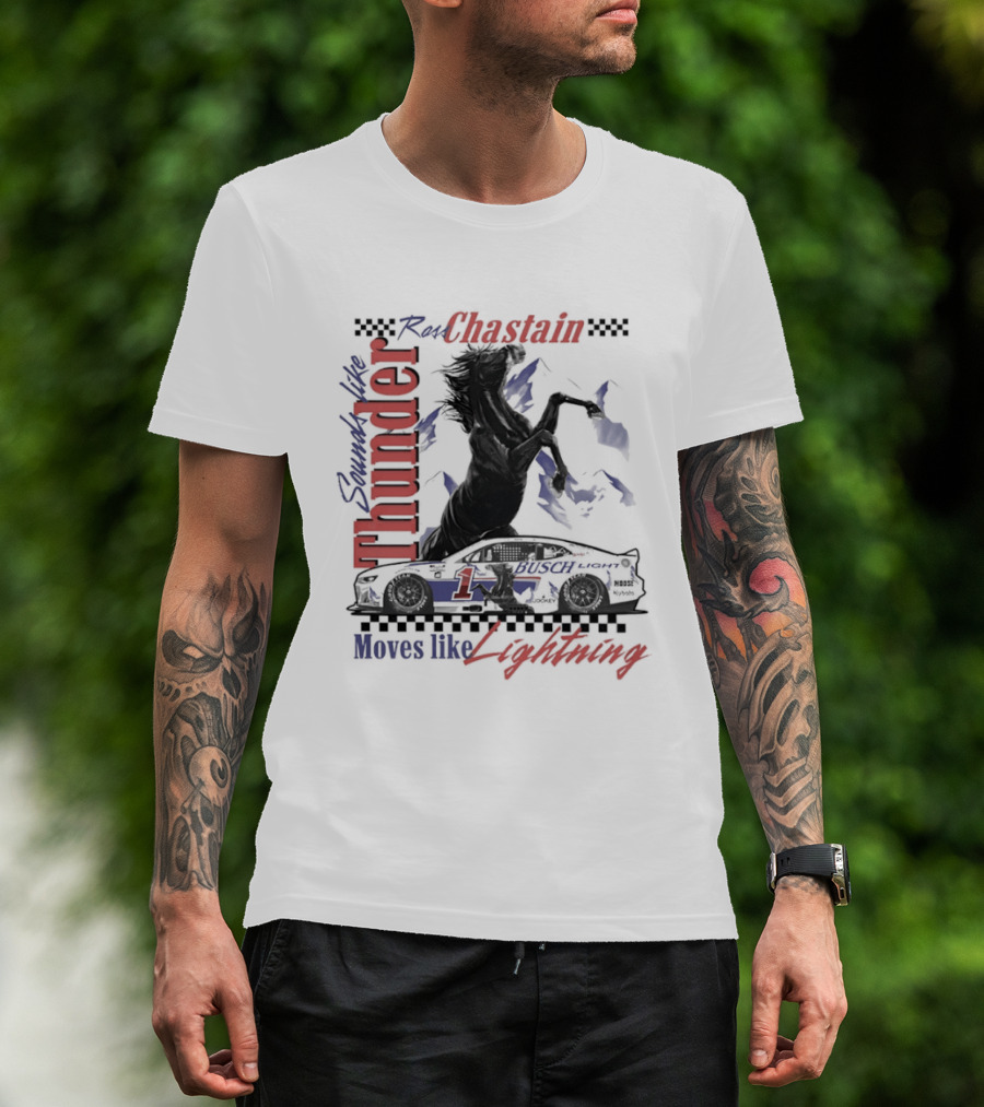 Ross Chastain Thunder Lightning Trackhouse Racing NASCAR T-Shirt