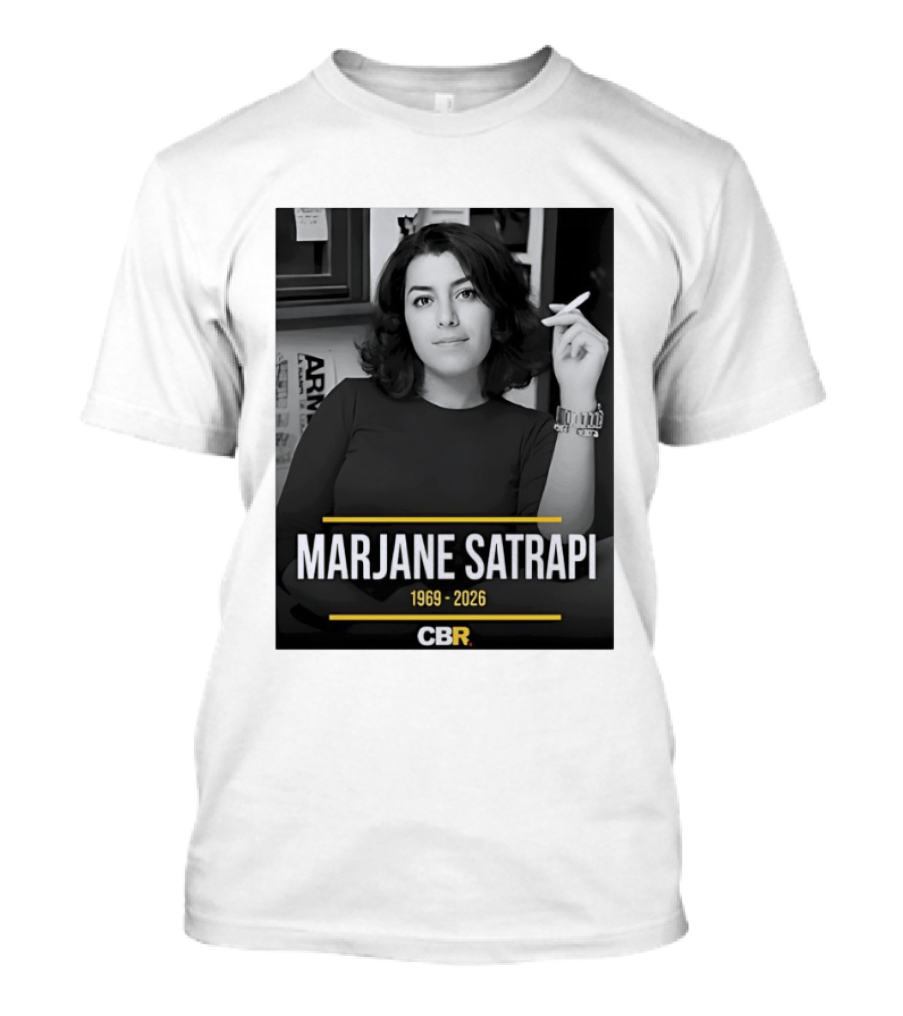 Marjane Satrapi 1969 2026 CBR Memorial T-Shirt