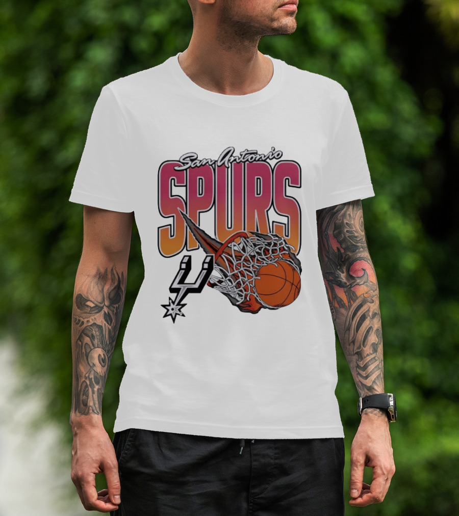 San Antonio Spurs Teal Basketball Explosion T-Shirt