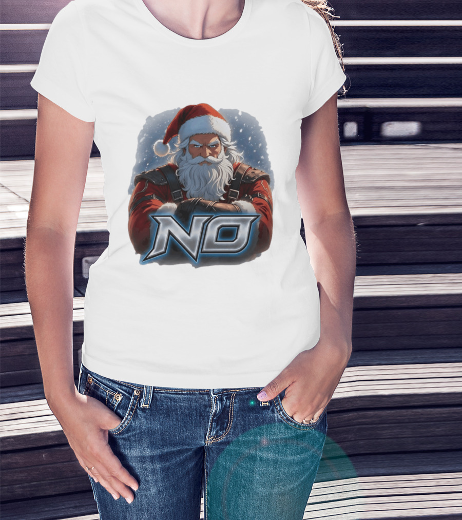 Santa Claus No Christmas Holiday Seasonal T-Shirt