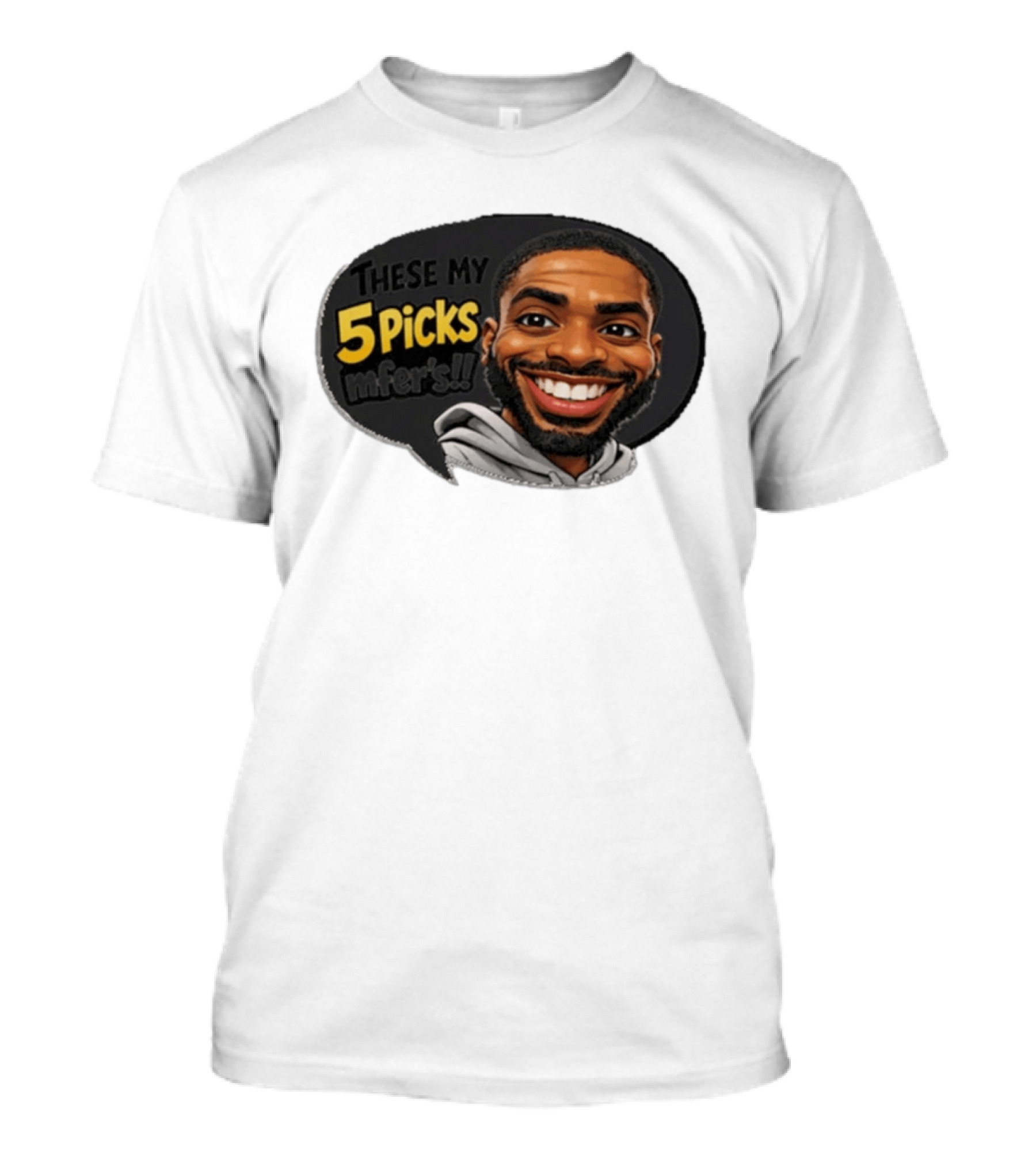 These My 5 Picks Mikal Bridges Caricature T-Shirt
