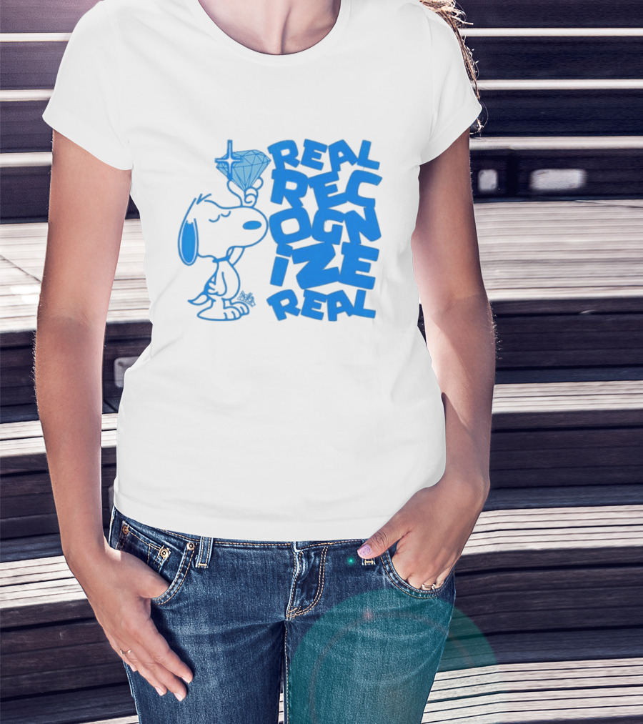 Snoopy Peanuts Real Recognize Real Diamond T-Shirt