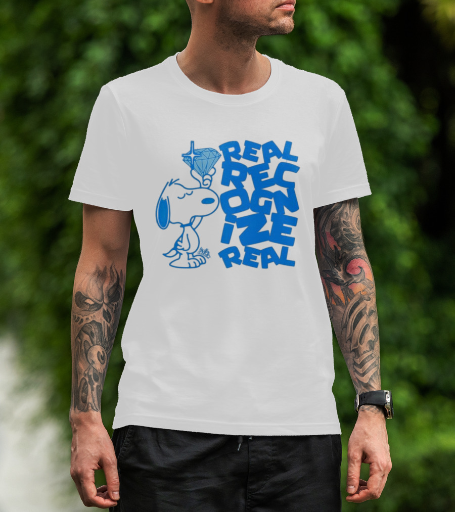 Snoopy Peanuts Real Recognize Real Diamond T-Shirt