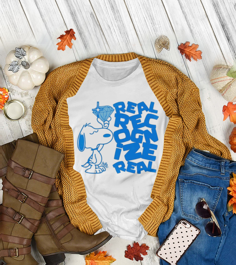 Snoopy Peanuts Real Recognize Real Diamond T-Shirt