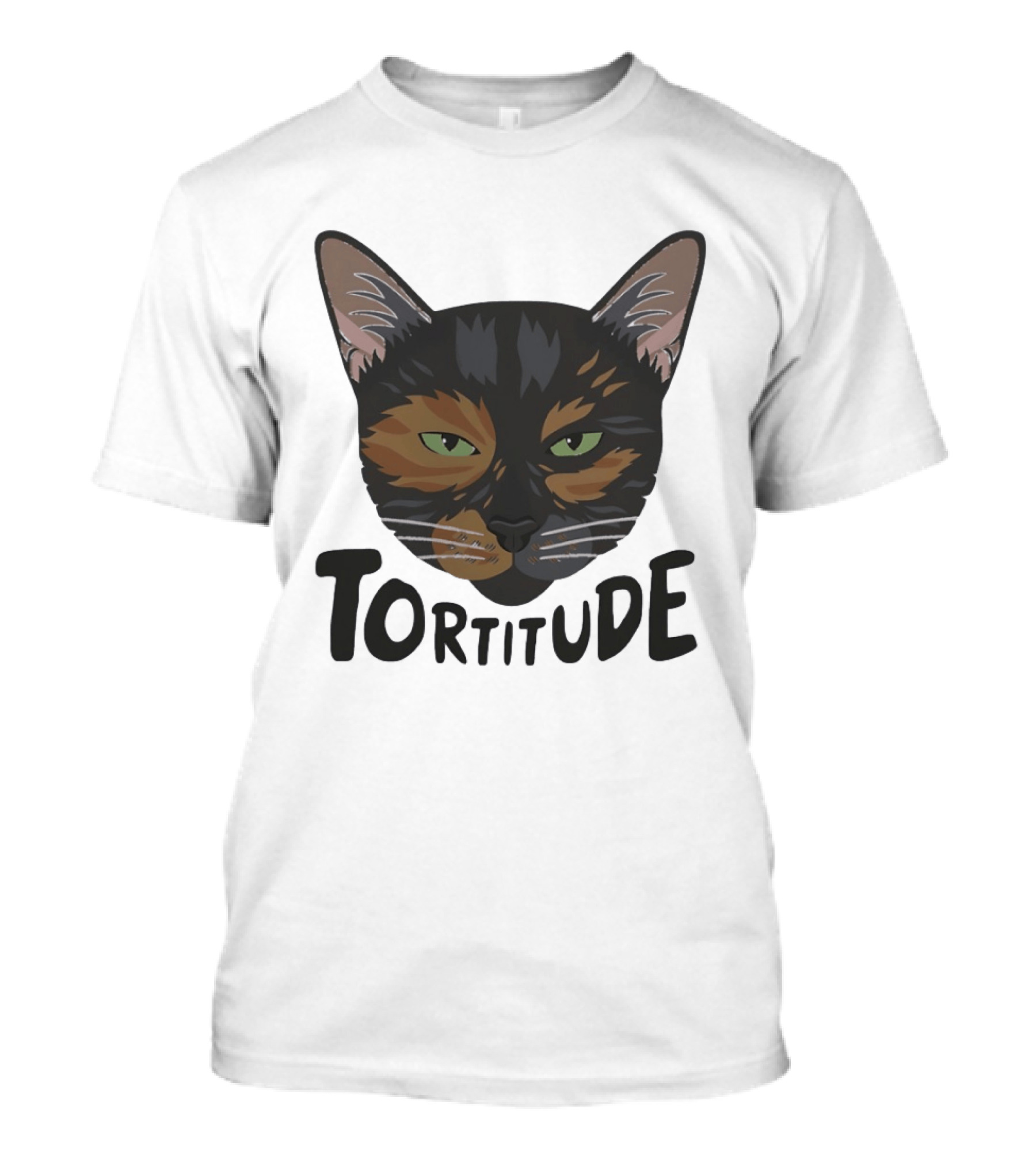 Tortitude Tortoiseshell Cat Face Animal Pet Lover T-Shirt