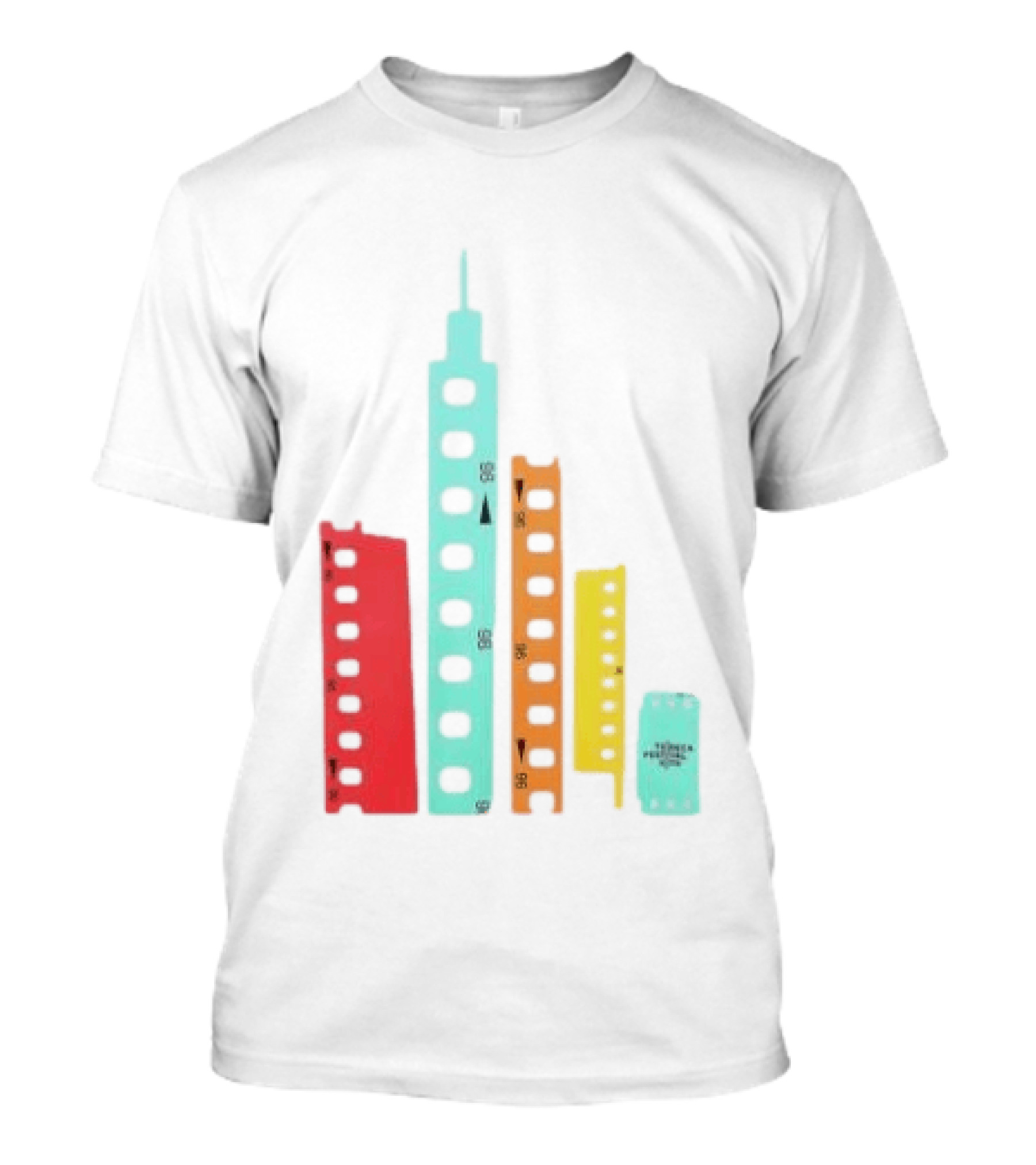 Tribeca Festival Kith 96 Film Reel Skyline New York City Architecture T-Shirt
