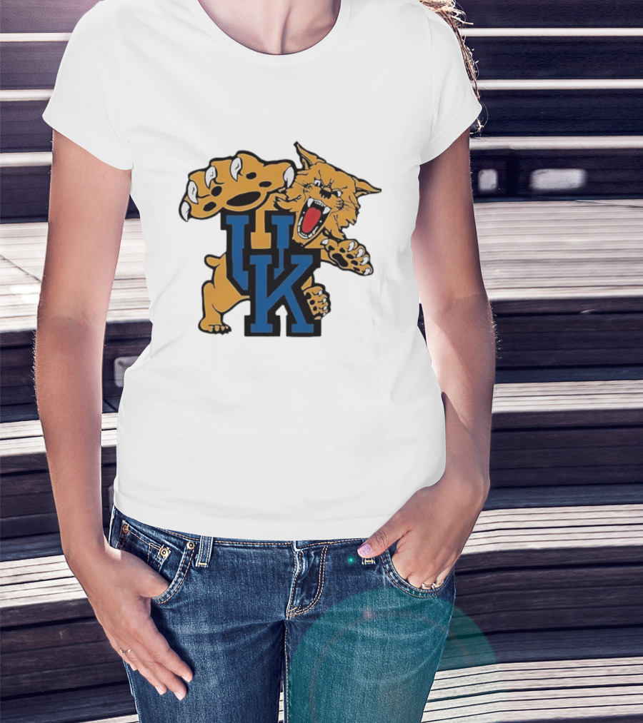 University Of Kentucky Wildcats UK Claw Mascot Sports Team T-Shirt