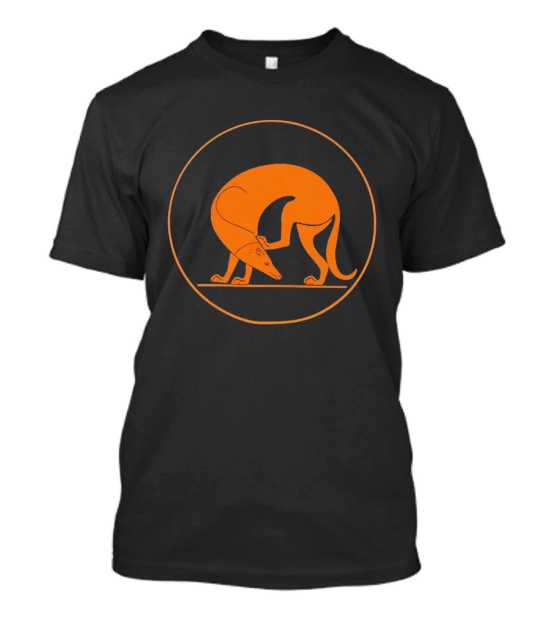 Ancient Greek Pottery Greyhound Dog Minimalist T-Shirt