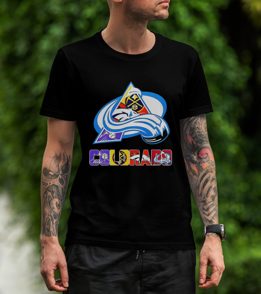 Colorado Avalanche Nuggets Broncos Rockies Sports Teams T-Shirt
