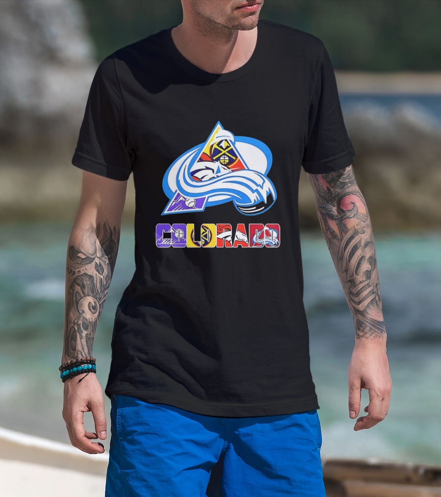 Colorado Avalanche Nuggets Broncos Rockies Sports Teams T-Shirt