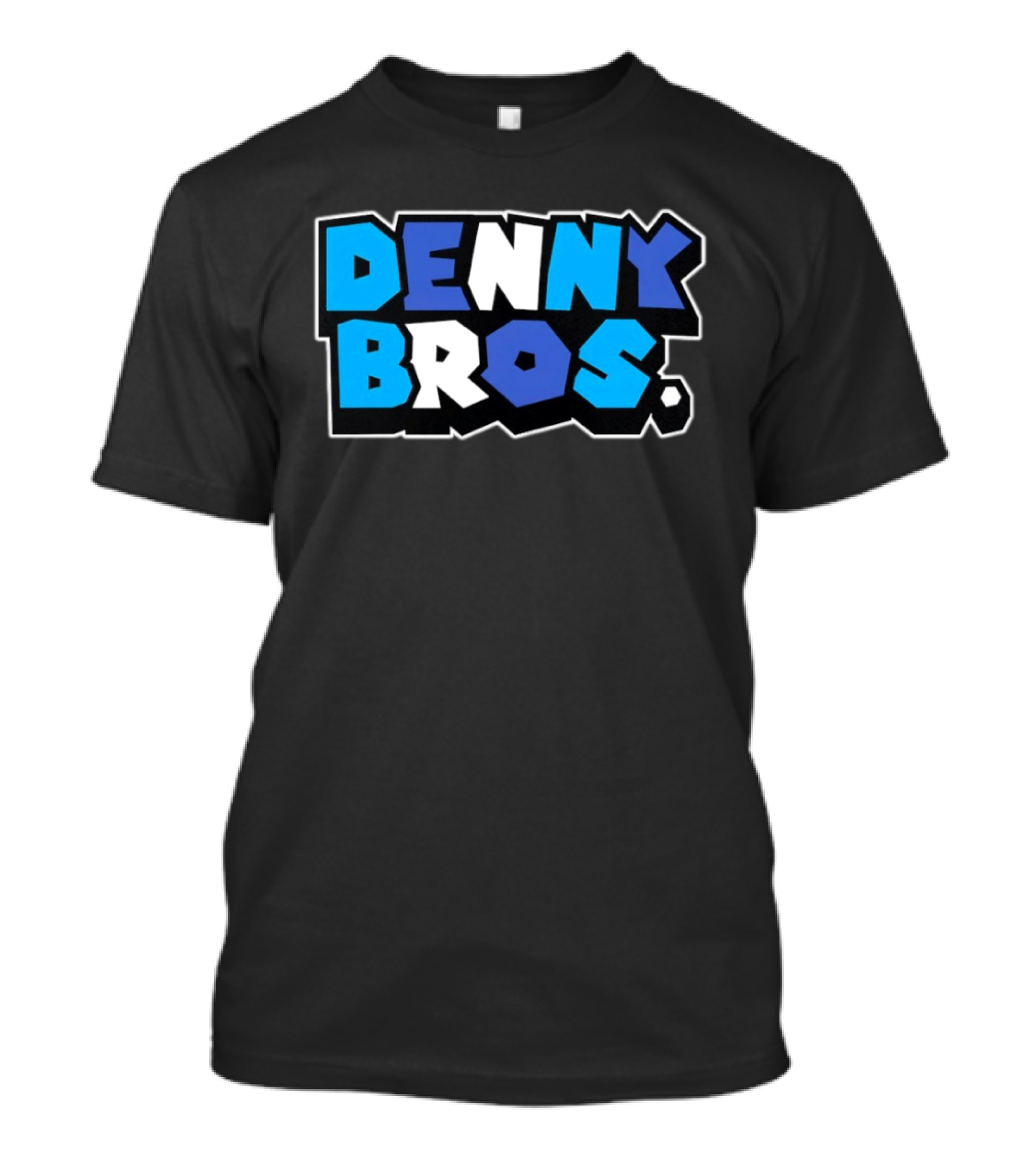 Denny Bros Bold Blue And White T-Shirt