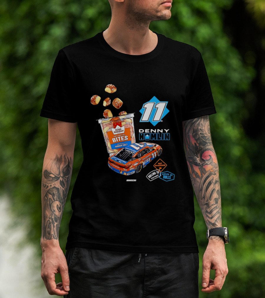 Denny Hamlin 11 Kings Hawaiian Soft Pretzel Bites Joe Gibbs Racing NASCAR T-Shirt