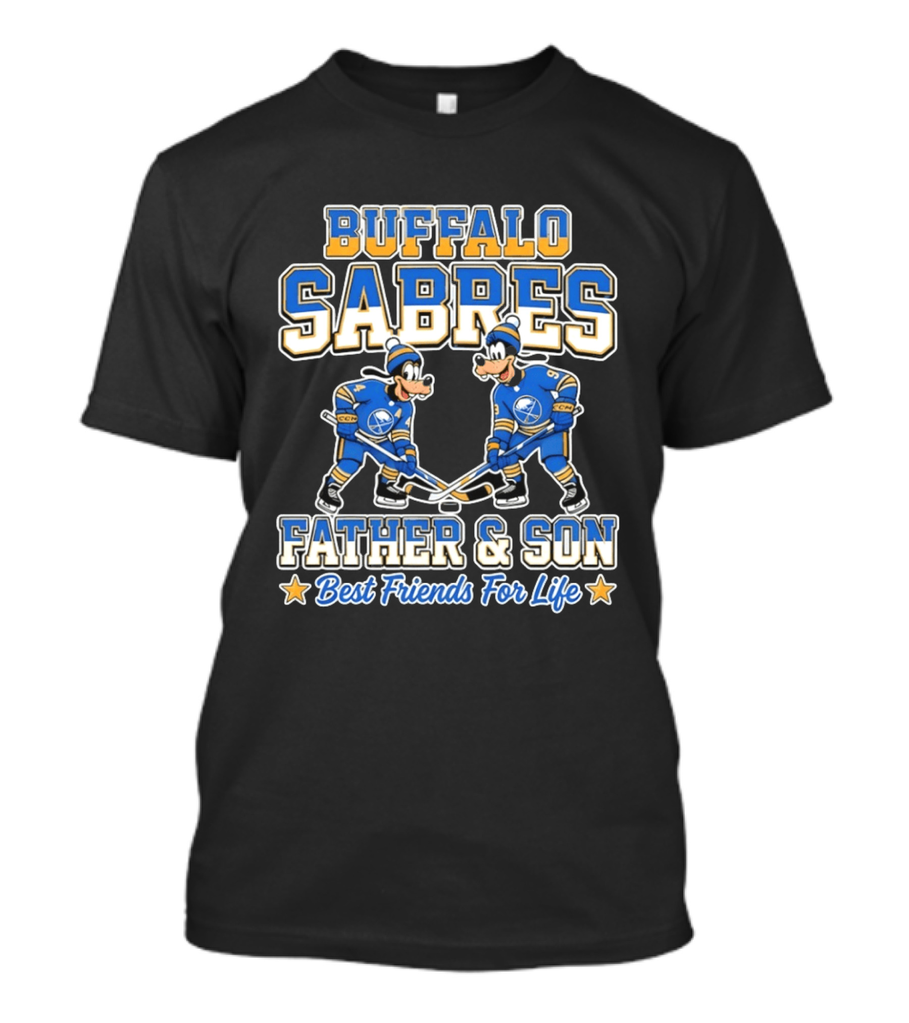 Buffalo Sabres Goofy Father And Son Best Friends For Life T-Shirt